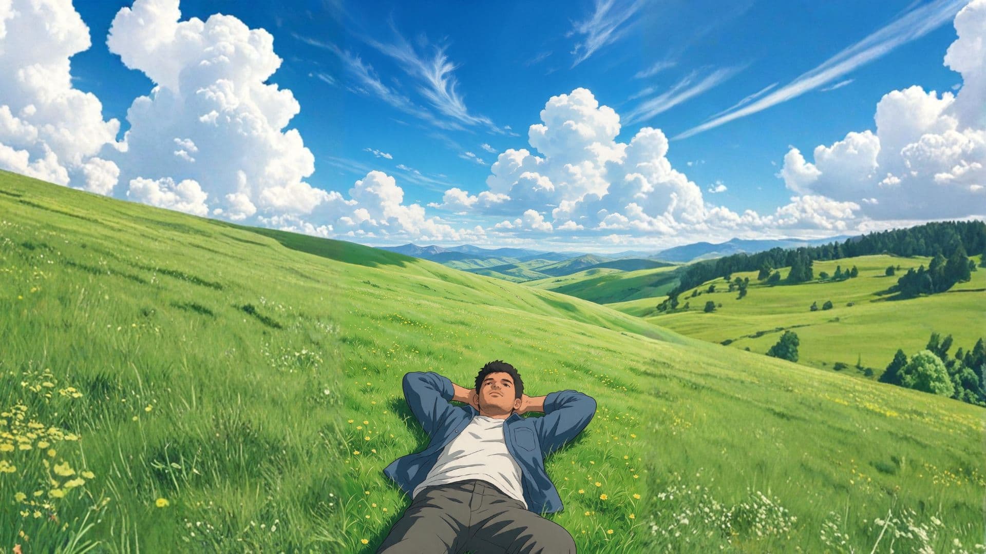 Satya in landscape