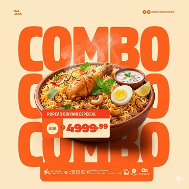 Biryani Combo Social Marketing